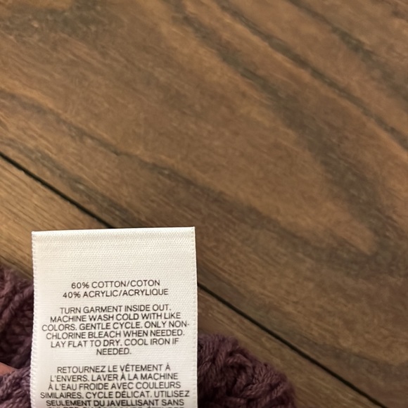 Express purple chunky turtleneck sweater size small - Picture 3 of 5